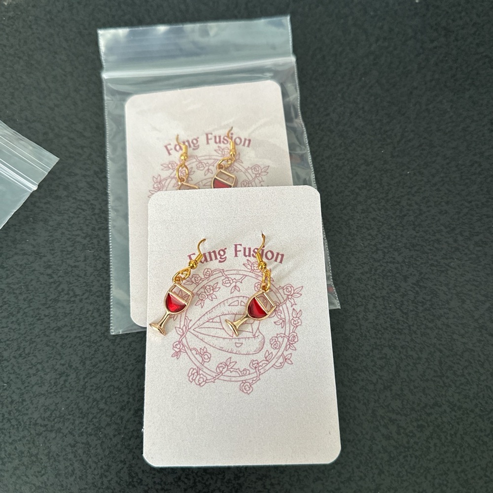 Wineglass Earrings